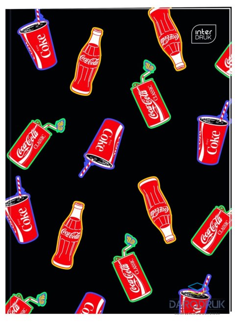 Interdruk Zeszyt A4 COCA COLA MAT+UV 32k. 70g krata Interdruk