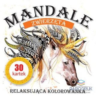 Kolorowanka Mandale. Zwierzęta.