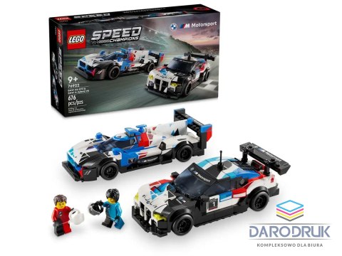Lego Klocki konstrukcyjne Speed Champions Samochody wyścigowe BMW M4 GT3 & BMW M Hybrid V8 Lego (76922)