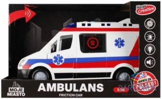 Mega Creative Ambulans 26cm światło i dźwięk Mega Creative (522124)