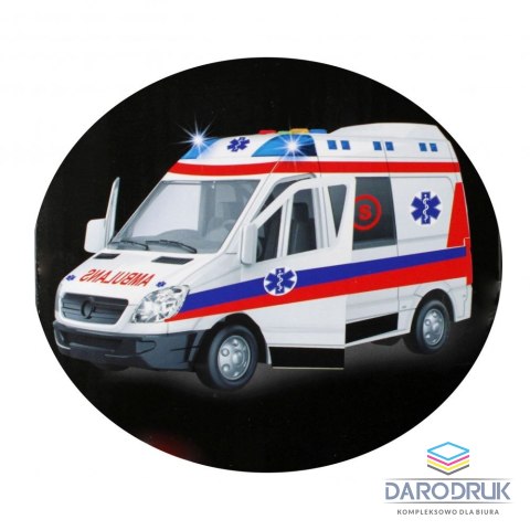 Mega Creative Ambulans 26cm światło i dźwięk Mega Creative (522124)