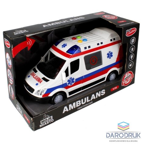 Mega Creative Ambulans 26cm światło i dźwięk Mega Creative (522124)