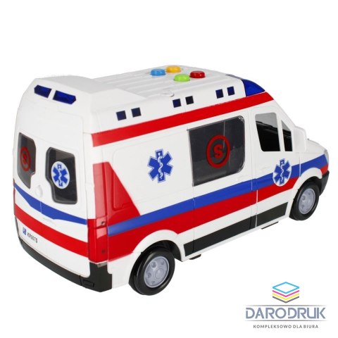 Mega Creative Ambulans 26cm światło i dźwięk Mega Creative (522124)