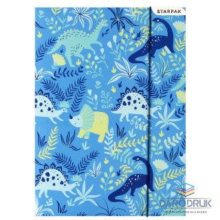 Starpak Teczka kartonowa na gumkę Dino A4 różne Starpak (512116)