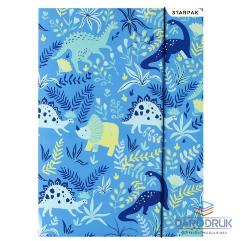 Starpak Teczka kartonowa na gumkę Dino A4 różne Starpak (512116)