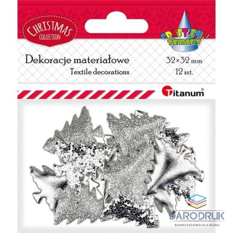 Titanum Ozdoba materiałowa Craft-Fun Series Srebrne choinki Titanum (BJ25042704)