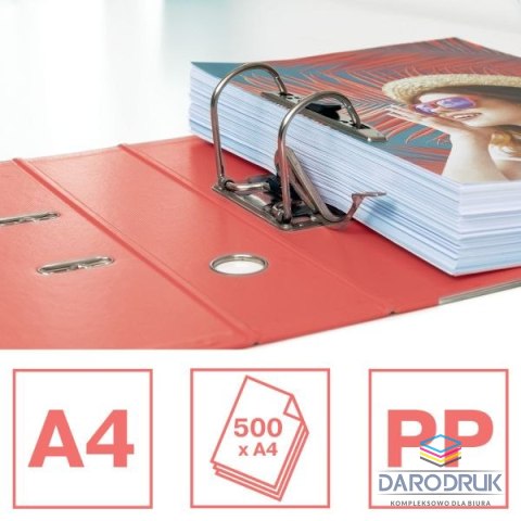 Esselte Segregator dźwigniowy No.1 Colour Breeze A4 75mm koralowy Esselte (628431)