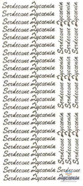 Farro Naklejka (nalepka) Serdeczne życzenia złote Farro (002)