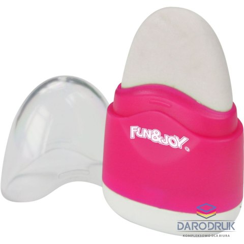 Fun&Joy Temperówki plastikowe z gumką Fun&Joy mix kolorów
