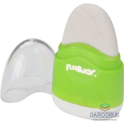 Fun&Joy Temperówki plastikowe z gumką Fun&Joy mix kolorów