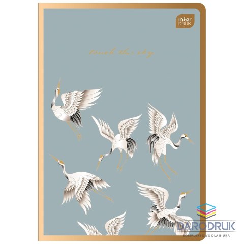 Interdruk Zeszyt A5 SATIN GOLD 96k. 70g krata Interdruk (ZE96#MSG)