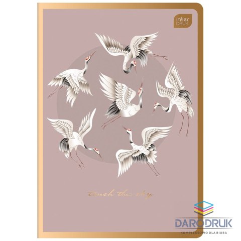 Interdruk Zeszyt A5 SATIN GOLD 96k. 70g krata Interdruk (ZE96#MSG)