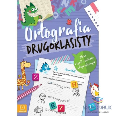 Książka dla dzieci Ortografia drugoklasisty. Zbiór reguł i ćwiczeń ortograficznych. Wydanie III