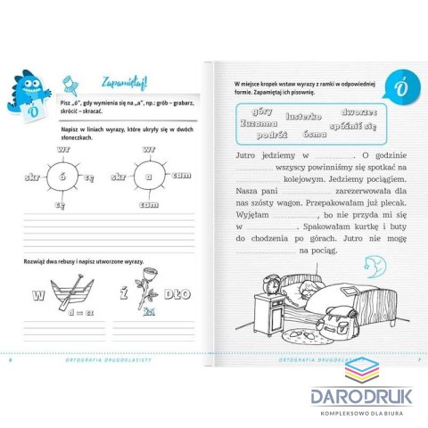 Książka dla dzieci Ortografia drugoklasisty. Zbiór reguł i ćwiczeń ortograficznych. Wydanie III