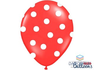 Partydeco Balon gumowy Pastel Poppy Red 50 szt czerwony Partydeco (SB14P-223-007JW)