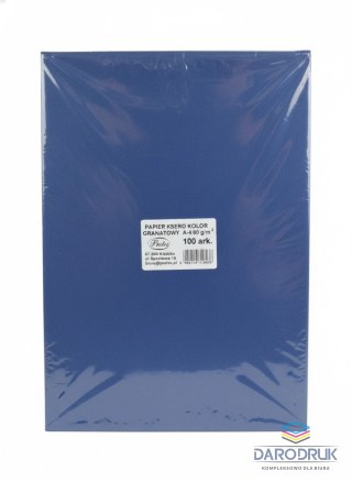 Protos Papier kolorowy A4 granatowy 100k. 80g Protos