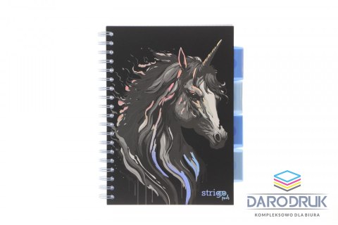 Strigo Kołozeszyt (kołonotatnik) B5 PROJECT BOOK UNICORN 100k. 80g krata Strigo (PADS022)