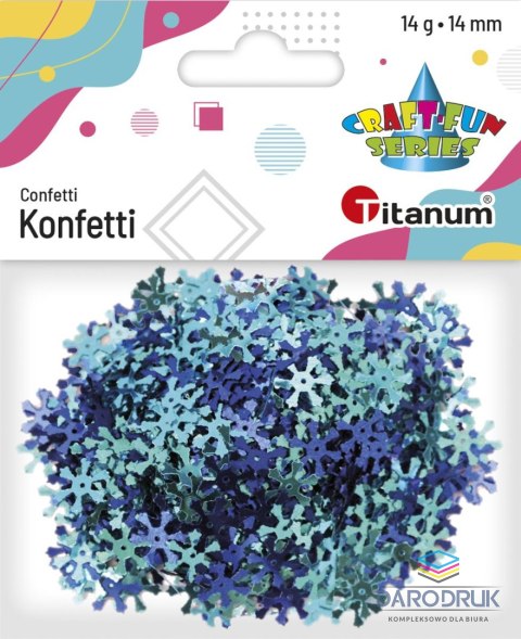 Titanum Konfetti Craft-Fun Series płatki śniegu 14mm Titanum (284807)