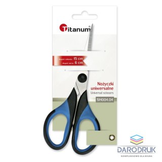 Titanum Nożyczki ergonomiczne 15cm Titanum (SH004-04)