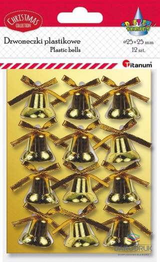 Titanum Ozdoba świąteczna Craft-Fun Series dzwoneczki plastikowe Titanum (DIY-XM(506))