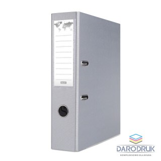 Basic Segregator dźwigniowy z szyną A4 75mm szary Basic (21024221-10)