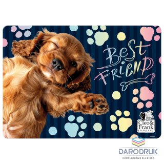 Derform Podkład na biurko Cleo i Frank mix nadruk PVC PCW Derform (PLACF44)
