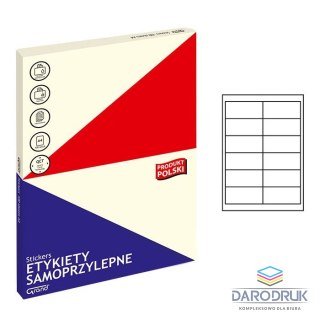 Grand Etykieta samoprzylepna A4 biały [mm:] 97x42,3 Grand (019)