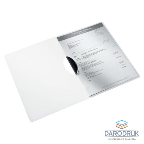 Leitz Skoroszyt A4 Wow ColorClip biały plastik Leitz (41850001)