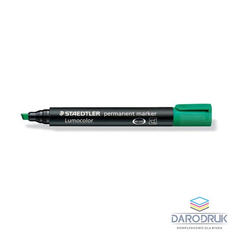 Staedtler Marker permanentny wkład zielony 2,0-5,0mm ścięta końcówka Staedtler