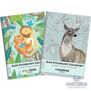 Top 2000 Blok rysunkowy Creatinio A3 kolorowy 80g 10k Top 2000 (400176666)