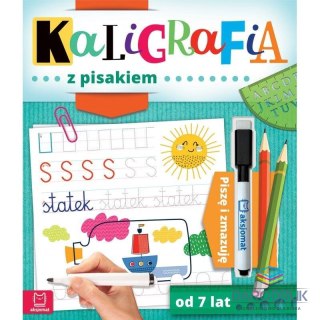 Aksjomat Książeczka edukacyjna Kaligrafia z pisakiem. Piszę i zmazuję od 7 lat Aksjomat