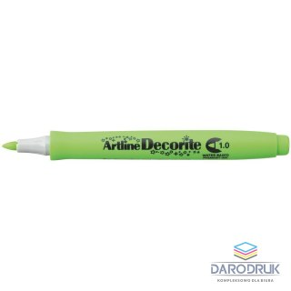 Artline Marker permanentny decorite wkład zielony 1,0mm pędzelek końcówka Artline (AR-033 4 6)