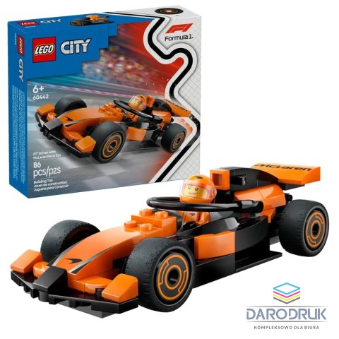 Lego Klocki konstrukcyjne City F1® Kierowca i bolid McLaren Lego (60442)