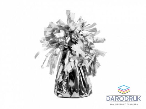 Partydeco Ciężarek do balonów foliowy, k. srebrny Partydeco (CZ1-018)