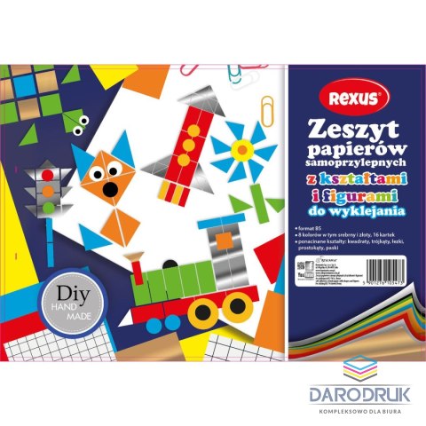 Rexus Zeszyt papierów kolorowych samoprzylepnych B5 80g 16k [mm:] 245x170 Rexus (6105473)