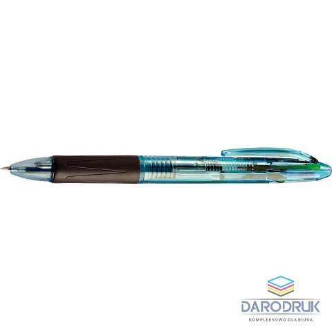 Tetis Długopis standardowy 4-kolorowy wkład niebieski 1mm Tetis (KD800-4M)