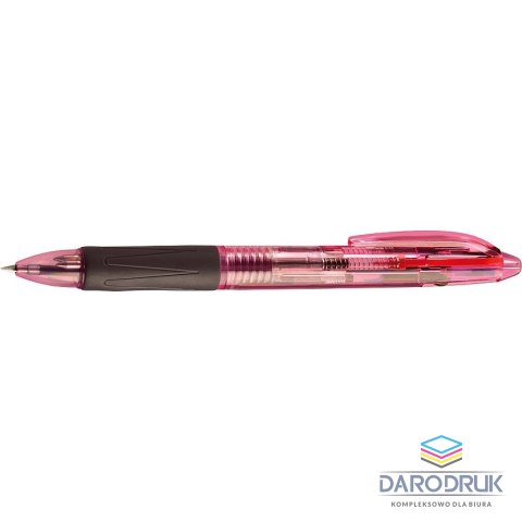 Tetis Długopis standardowy 4-kolorowy wkład niebieski 1mm Tetis (KD800-4M)