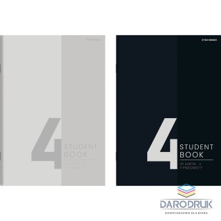 Top 2000 Zeszyt B5 STUDENT BOOK 4 PRZEDMIOTY 80k. 70g krata Top 2000 (400183847)