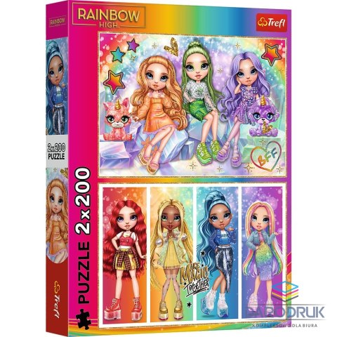 Trefl Puzzle Mga Tęczowe lalki 2x200 el. Trefl (13335)