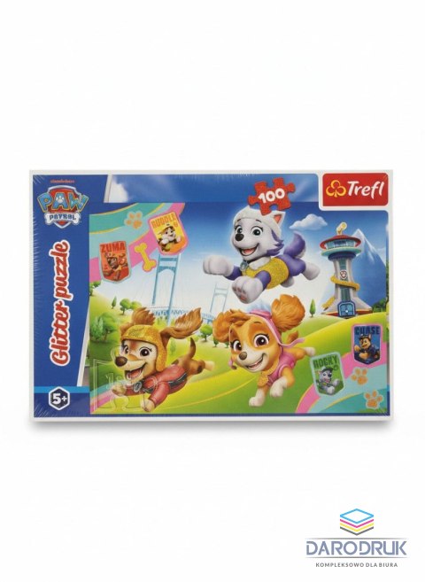 Trefl Puzzle Paw Patrol Błyszczące psiaki 100 el. Trefl (14835)