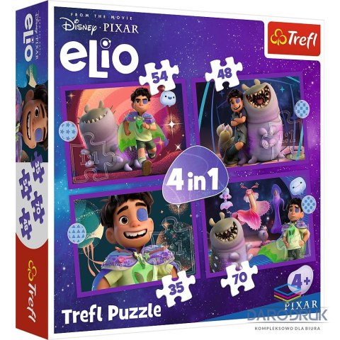 Trefl Puzzle Pozaziemskie życie Elio 4w1 el. Trefl (34665)