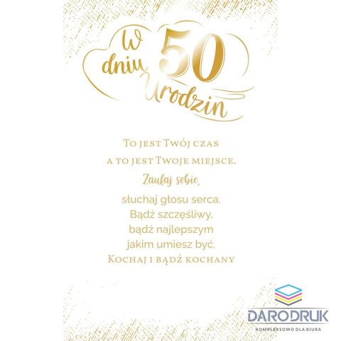 Ab Card Kartka składana DL+ Urodziny Ab Card (AB+)