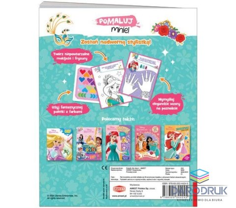 Ameet Książka dla dzieci Disney Księżniczka. Pomaluj mnie! Ameet (MAK 9101)