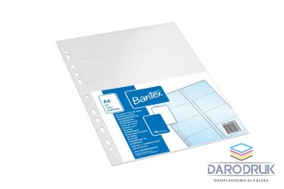 Bantex Koszulka na 20 wizytówek A4 100 mic (2140)