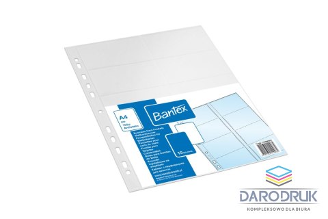 Bantex Koszulka na 20 wizytówek A4 100 mic (2140)
