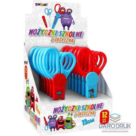 Fun&Joy Nożyczki z zatyczką 13cm Fun&Joy (FJ6850C-P)