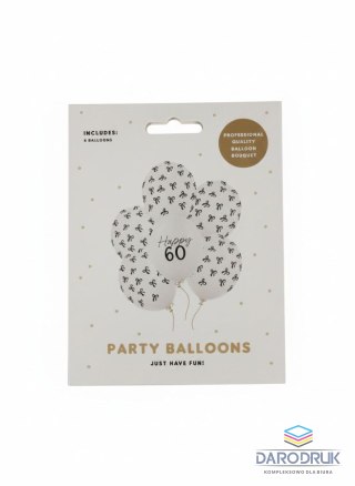 Partydeco Balon gumowy 60, Pastel Off-white mix 300mm Partydeco (SB14P-460-008Z-6)