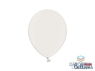 Partydeco Balon gumowy Party Deco BALONY STRONG METALLIC metalizowany 50 szt biały tytanowy Partydeco (SB12M-008/50)