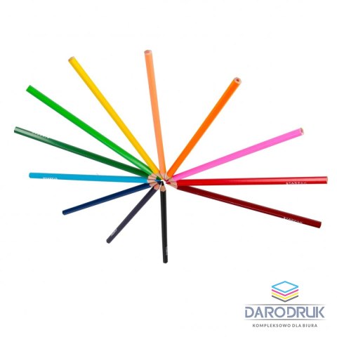 Starpak Kredki ołówkowe Unicorn 12 kol. Starpak (553553)