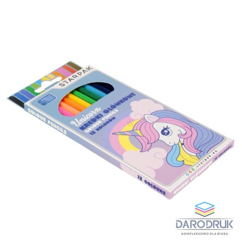 Starpak Kredki ołówkowe Unicorn 12 kol. Starpak (553553)